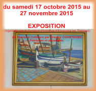 du samedi 17 octobre 2015 au 27 novembre 2015  EXPOSITION  (organisée par le Syndicat d’Initiative d’Encausse les Thermes)   De Venise à Collioure par Francis COURTEGES Peintures et aquarelles