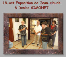18-oct Exposition de Jean-claude  & Denise SIMONET